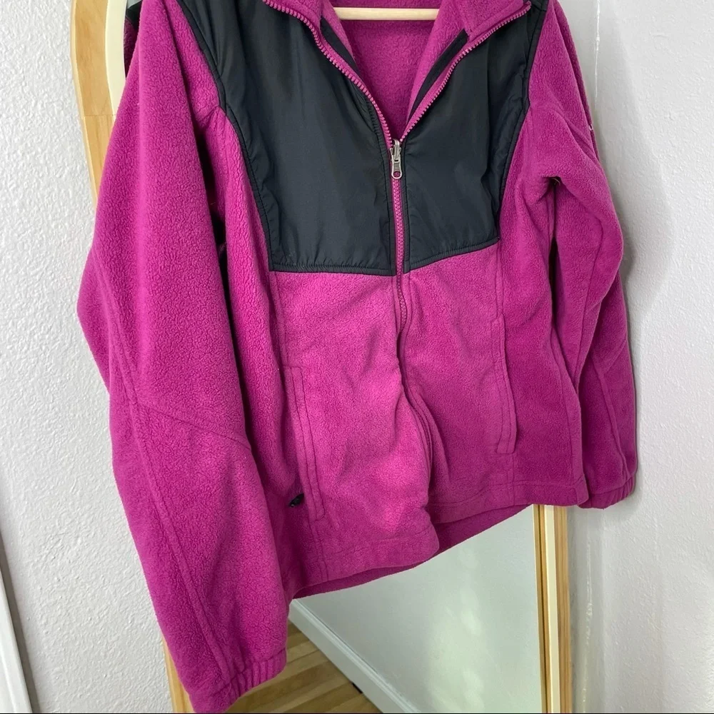 Columbia magenta pink interchange fleece zip up jacket - Picture 5 of 10